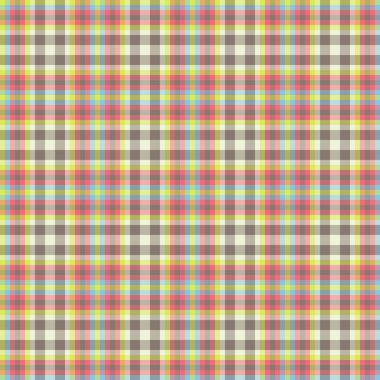 Dekoratif tartan karo desen çizimi