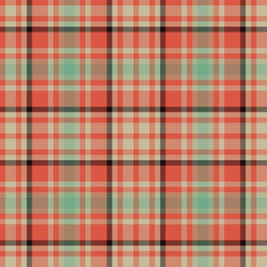 Dekoratif tartan karo desen çizimi