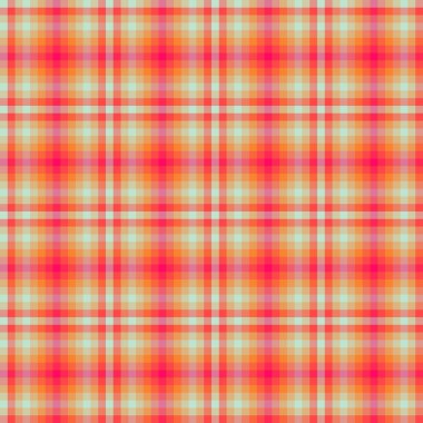 Dekoratif tartan karo desen çizimi