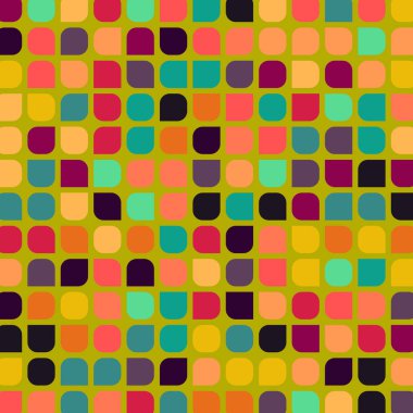 Renkli kareler arkaplan soyut illüstrasyon