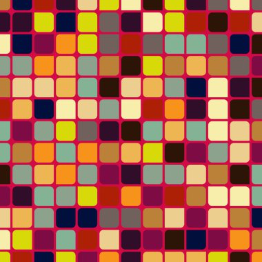 Renkli kareler arkaplan soyut illüstrasyon