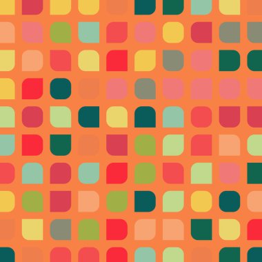 Renkli kareler arkaplan soyut illüstrasyon