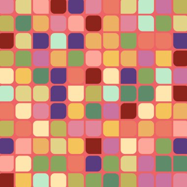 Renkli kareler arkaplan soyut illüstrasyon