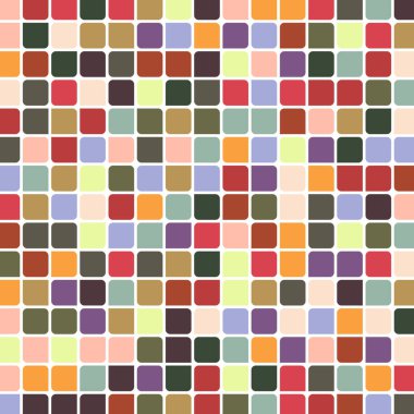 Renkli kareler arkaplan soyut illüstrasyon