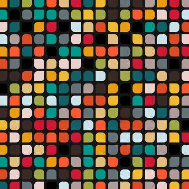 Renkli kareler arkaplan soyut illüstrasyon