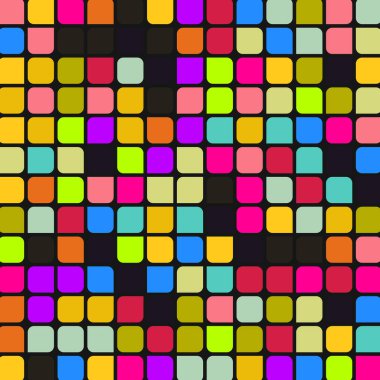 Renkli kareler arkaplan soyut illüstrasyon