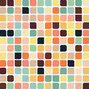 Renkli kareler arkaplan soyut illüstrasyon