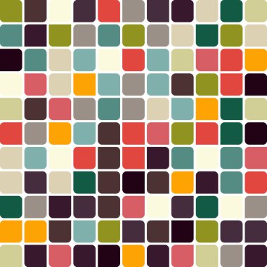 Renkli kareler arkaplan soyut illüstrasyon