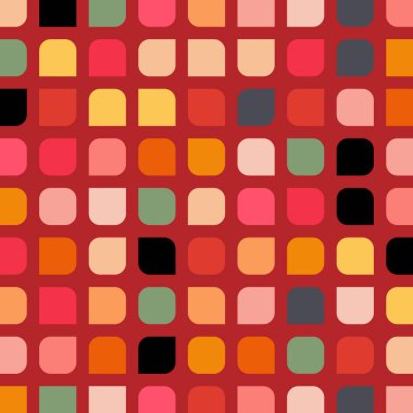 Renkli kareler arkaplan soyut illüstrasyon