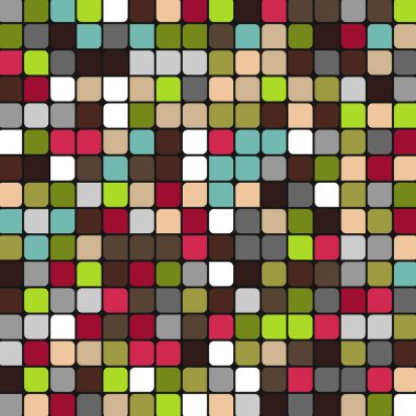 Renkli kareler arkaplan soyut illüstrasyon