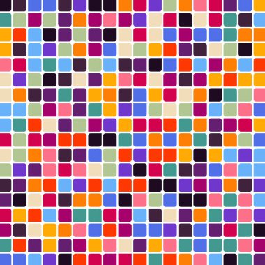 Renkli kareler arkaplan soyut illüstrasyon