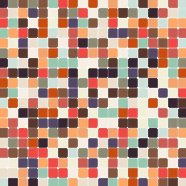 Renkli kareler arkaplan soyut illüstrasyon