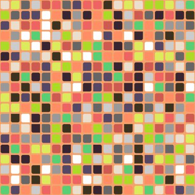 Renkli kareler arkaplan soyut illüstrasyon