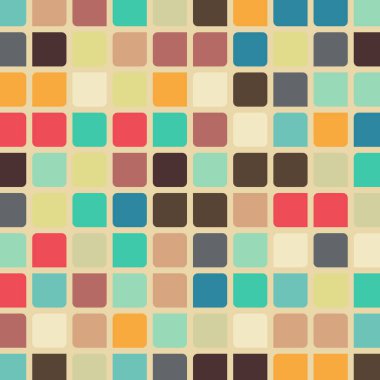 Renkli kareler arkaplan soyut illüstrasyon