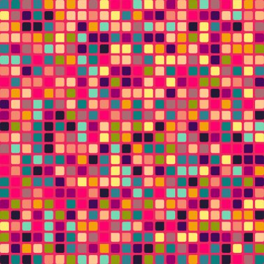 Renkli kareler arkaplan soyut illüstrasyon