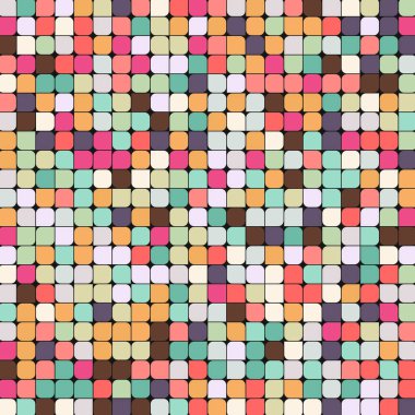 Renkli kareler arkaplan soyut illüstrasyon