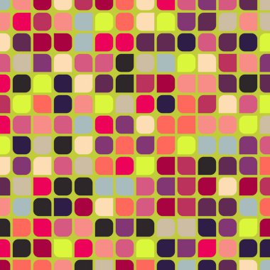 Renkli kareler arkaplan soyut illüstrasyon