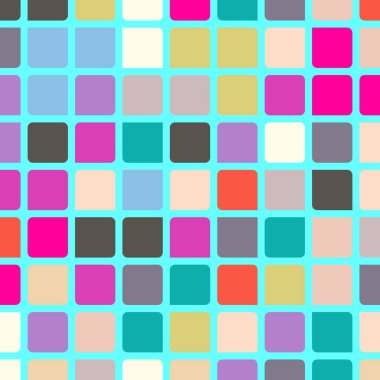 Renkli kareler arkaplan soyut illüstrasyon