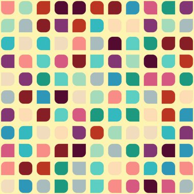 Renkli kareler arkaplan soyut illüstrasyon