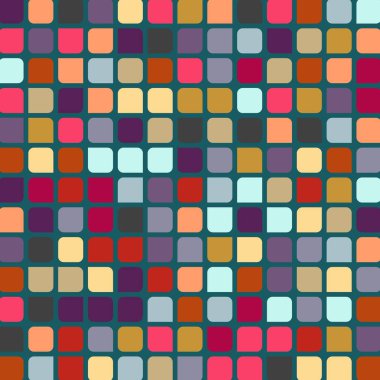 Renkli kareler arkaplan soyut illüstrasyon