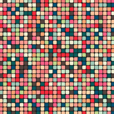 Renkli kareler arkaplan soyut illüstrasyon