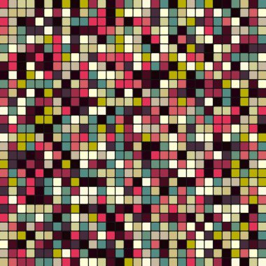 Renkli kareler arkaplan soyut illüstrasyon