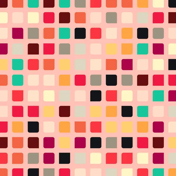 Kolor Kratkami Kwadraty Tło Abstrakcyjne Ilustracja — Wektor stockowy
