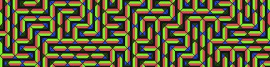Color Rhombus tile tessellation pattern illustration