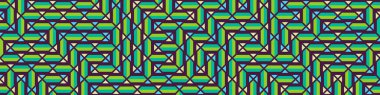 Color Rhombus tile tessellation pattern illustration
