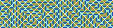 Color Rhombus tile tessellation pattern illustration