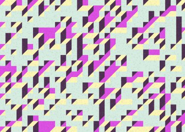 Edward Zajecs 2. Cubo 'nun 1971' deki uygulaması. Esasen 8 taştan oluşan bir Truchet fayans seti ve yerleştirme sanatı illüstrasyonu için kurallar.