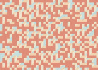 Edward Zajecs 2. Cubo 'nun 1971' deki uygulaması. Esasen 8 taştan oluşan bir Truchet fayans seti ve yerleştirme sanatı illüstrasyonu için kurallar.