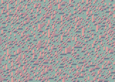 Edward Zajecs 2. Cubo 'nun 1971' deki uygulaması. Esasen 8 taştan oluşan bir Truchet fayans seti ve yerleştirme sanatı illüstrasyonu için kurallar.