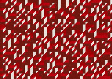 Edward Zajecs 2. Cubo 'nun 1971' deki uygulaması. Esasen 8 taştan oluşan bir Truchet fayans seti ve yerleştirme sanatı illüstrasyonu için kurallar.