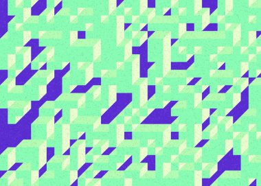 Edward Zajecs 2. Cubo 'nun 1971' deki uygulaması. Esasen 8 taştan oluşan bir Truchet fayans seti ve yerleştirme sanatı illüstrasyonu için kurallar.