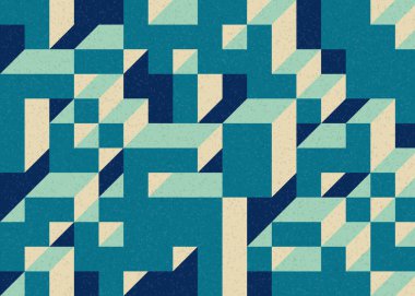 Edward Zajecs 2. Cubo 'nun 1971' deki uygulaması. Esasen 8 taştan oluşan bir Truchet fayans seti ve yerleştirme sanatı illüstrasyonu için kurallar.