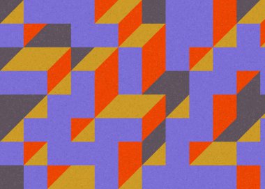 Edward Zajecs 2. Cubo 'nun 1971' deki uygulaması. Esasen 8 taştan oluşan bir Truchet fayans seti ve yerleştirme sanatı illüstrasyonu için kurallar.