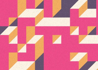 Edward Zajecs 2. Cubo 'nun 1971' deki uygulaması. Esasen 8 taştan oluşan bir Truchet fayans seti ve yerleştirme sanatı illüstrasyonu için kurallar.