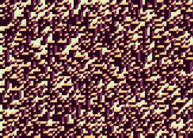 Edward Zajecs 2. Cubo 'nun 1971' deki uygulaması. Esasen 8 taştan oluşan bir Truchet fayans seti ve yerleştirme sanatı illüstrasyonu için kurallar.