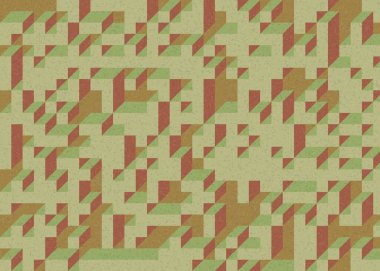 Edward Zajecs 2. Cubo 'nun 1971' deki uygulaması. Esasen 8 taştan oluşan bir Truchet fayans seti ve yerleştirme sanatı illüstrasyonu için kurallar.