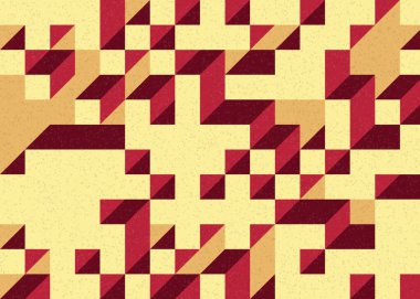 Edward Zajecs 2. Cubo 'nun 1971' deki uygulaması. Esasen 8 taştan oluşan bir Truchet fayans seti ve yerleştirme sanatı illüstrasyonu için kurallar.