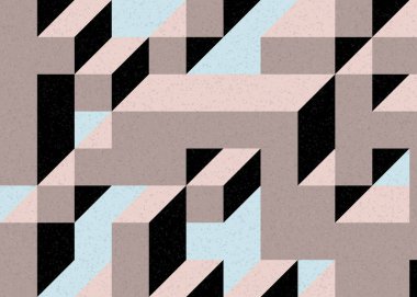 Edward Zajecs 2. Cubo 'nun 1971' deki uygulaması. Esasen 8 taştan oluşan bir Truchet fayans seti ve yerleştirme sanatı illüstrasyonu için kurallar.