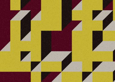 Edward Zajecs 2. Cubo 'nun 1971' deki uygulaması. Esasen 8 taştan oluşan bir Truchet fayans seti ve yerleştirme sanatı illüstrasyonu için kurallar.