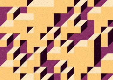 Edward Zajecs 2. Cubo 'nun 1971' deki uygulaması. Esasen 8 taştan oluşan bir Truchet fayans seti ve yerleştirme sanatı illüstrasyonu için kurallar.