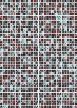 Soyut Geometrik Desen üretken hesaplama sanatı çizimi