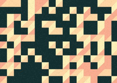 Edward Zajecs 2. Cubo 'nun 1971' deki uygulaması. Esasen 8 taştan oluşan bir Truchet fayans seti ve yerleştirme sanatı illüstrasyonu için kurallar.