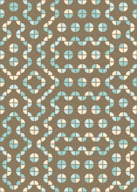 Soyut Geometrik Desen üretken hesaplama sanatı çizimi