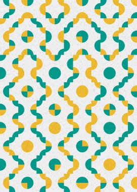 Soyut Geometrik Desen üretken hesaplama sanatı çizimi