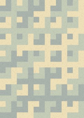 Soyut Geometrik Desen üretken hesaplama sanatı çizimi