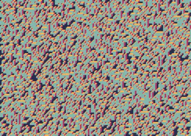 Edward Zajecs 2. Cubo 'nun 1971' deki uygulaması. Esasen 8 taştan oluşan bir Truchet fayans seti ve yerleştirme sanatı illüstrasyonu için kurallar.